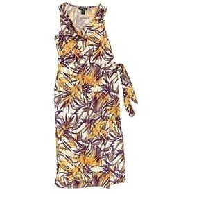 Ashley Stewart size 12 dress, sleeveless, cowl neck, wrap around and ties